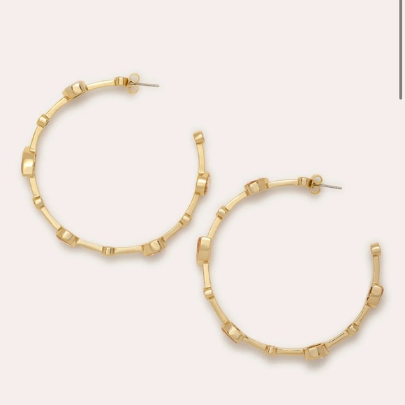 NEW Ramy Brook Camile Gemstone Hoop Earrings - Picture 2 of 5